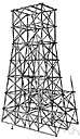 trestlework - a supporting structure composed of a system of connected trestles
