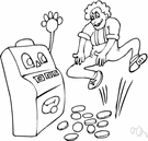 win - something won (especially money)