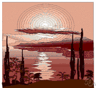 dusk - the time of day immediately following sunset