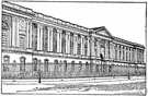 Louvre Museum - an art museum that is a famous tourist attraction in Paris