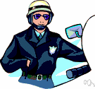 speed cop - a policeman who rides a motorcycle (and who checks the speeds of motorists)