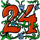 two dozen - the cardinal number that is the sum of twenty-three and one