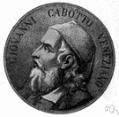 Cabot - Italian explorer who led the English expedition in 1497 that discovered the mainland of North America and explored the coast from Nova Scotia to Newfoundland (ca. 1450-1498)