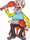 Overgreedy - excessively gluttonous
