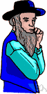 Amish - an American follower of the Mennonite religion