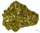 chalcopyrite - a yellow copper ore (CuFeS2) made up of copper and iron sulfide