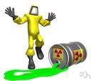 nuclear meltdown - severe overheating of the core of a nuclear reactor resulting in the core melting and radiation escaping