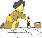 waterproofing - the act of treating something to make it repel water