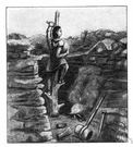 copper mine - a mine where copper is dug from the ground