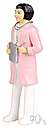 medical social worker - an official in a British hospital who looks after the social and material needs of the patients