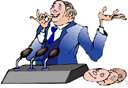 ward-heeler - a politician who belongs to a small clique that controls a political party for private rather than public ends