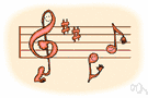 musical notation - (music) notation used by musicians