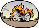 unavoidable casualty - a natural and unavoidable catastrophe that interrupts the expected course of events
