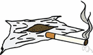 rolling paper - a strong tissue paper that burns evenly and is sufficiently porous to control the burning of the tobacco in a cigarette