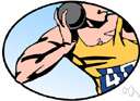 shot put - an athletic competition in which a heavy metal ball is hurled as far as possible