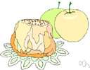 apple dumpling - apples wrapped in pastry and baked