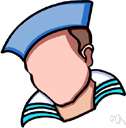 sailor cap - a cap worn by sailors
