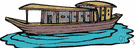 pleasure boat - a large motorboat that has a cabin and plumbing and other conveniences necessary for living on board