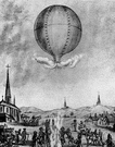 Jacques Etienne Montgolfier - French inventor who (with his brother Josef Michel Montgolfier) pioneered hot-air ballooning (1745-1799)