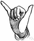 manual alphabet - an alphabet used by the deaf