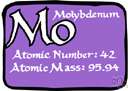 mo - a polyvalent metallic element that resembles chromium and tungsten in its properties