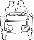 horseless carriage - an early term for an automobile