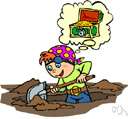 treasure hunt - a game in which players try to find hidden articles by using a series of clues