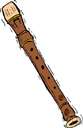 melody pipe - reed pipe with finger holes on which the melody is played