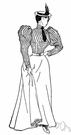 shirtwaister - a blouse with buttons down the front