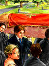 brokenheartedness - intense sorrow caused by loss of a loved one (especially by death)