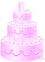 bridecake - a rich cake with two or more tiers and covered with frosting and decorations
