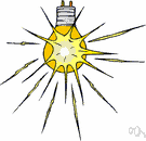 corposant - an electrical discharge accompanied by ionization of surrounding atmosphere