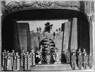 musical - a play or film whose action and dialogue is interspersed with singing and dancing
