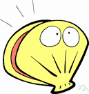 scallop shell - a shell of a scallop