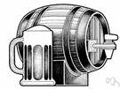 beer barrel - a barrel that holds beer
