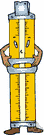 foot rule - a ruler one foot long
