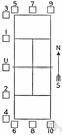 service line - the back line bounding each end of a tennis or handball court