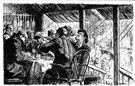 beer hall - a hall or barroom featuring beer and (usually) entertainment