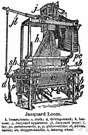 Jacquard loom - a loom with an attachment for forming openings for the passage of the shuttle between the warp threads
