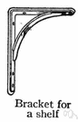 shelf bracket - a bracket to support a shelf