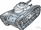 armoured combat vehicle - an enclosed armored military vehicle