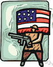 NRA - a powerful lobby that advocates the right to own and bear arms and rejects any gun regulation by the government