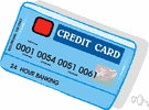 bank card - a credit card issued by a bank
