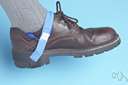 ankle brace - a brace worn to strengthen the ankle