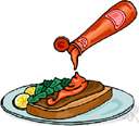 Tabasco sauce - very spicy sauce (trade name Tabasco) made from fully-aged red peppers