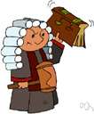 amerce - punish by a fine imposed arbitrarily by the discretion of the court