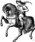 Ahorseback - traveling on horseback