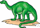 Apatosaurus excelsus - huge quadrupedal herbivorous dinosaur common in North America in the late Jurassic