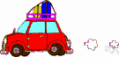 luggage rack - carrier for holding luggage above the seats of a train or on top of a car