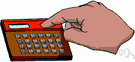 hand calculator - a calculator small enough to hold in the hand or carry in a pocket